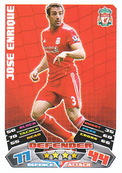 Jose Enrique Liverpool 2011/12 Topps Match Attax #131